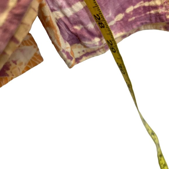 Young Broke Fabulous Purple Tie Dye Open Side Waist Tie Pants Small - Picture 6 of 11